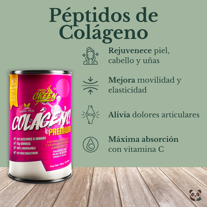 Péptidos de Colágeno Peptan® Tipo I | Con Camu Camu Energy Green