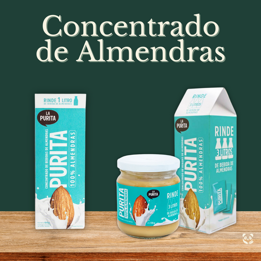 Crema Concentrada de Almendras | Bebida vegetal instantánea sin aditivos La Purita