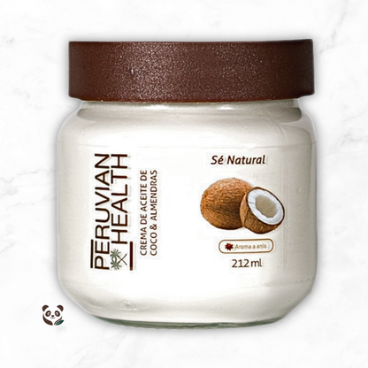 Crema de Masajes Natural | Coco & Almendras o Coco & Argán Peruvian Health