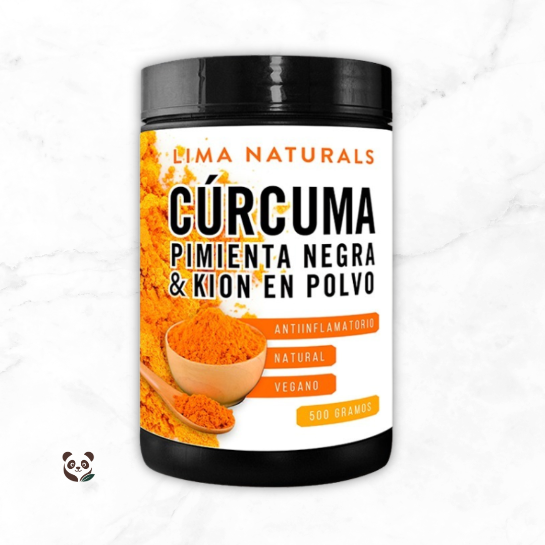 Cúrcuma + Pimienta Negra + Kión | Antiinflamatorio y analgésico natural diario Lima Naturals, Mujer Aguaje