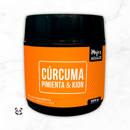 Cúrcuma + Pimienta Negra + Kión | Antiinflamatorio y analgésico natural diario Lima Naturals, Mujer Aguaje