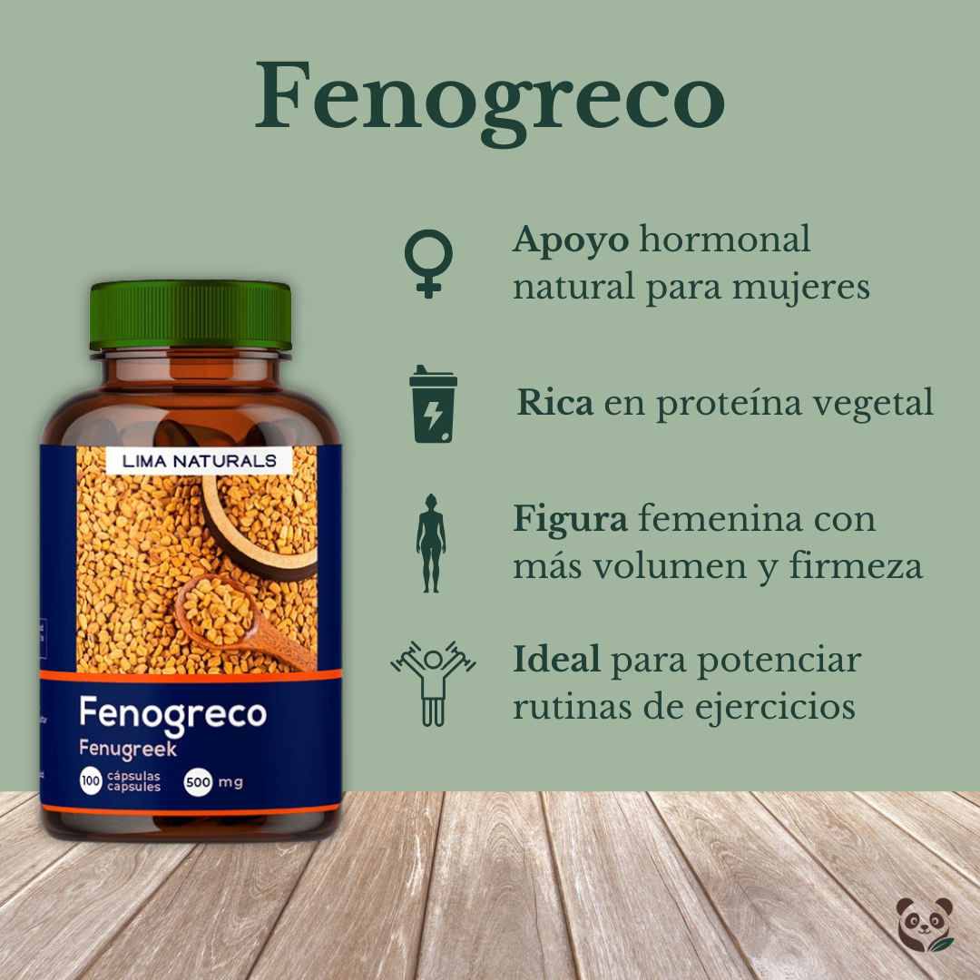 Fenogreco en cápsulas | Firmeza, crecimiento y vitalidad de la figura femenina Lima Naturals