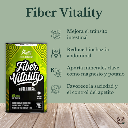 Fiber Vitality | Fibra vegetal con matcha y citrato de magnesio Amazon Andes