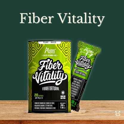 Fiber Vitality | Fibra vegetal con matcha y citrato de magnesio Amazon Andes