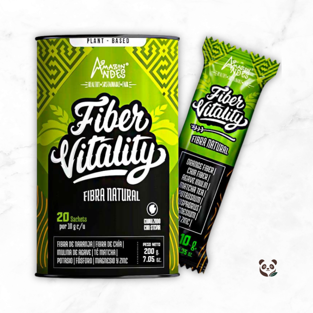 Fiber Vitality | Fibra vegetal con matcha y citrato de magnesio Amazon Andes