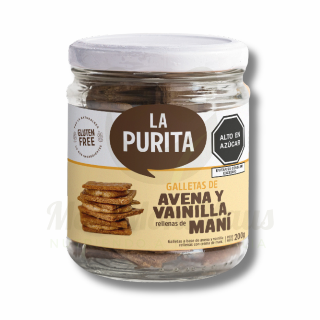 Galletas de Avena - rellenas - en frasco La Purita