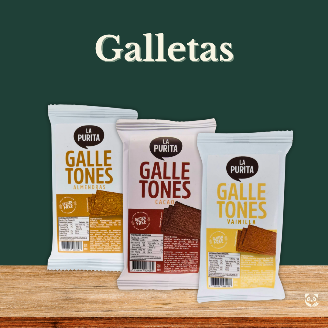 Galletas de Avena | 3 sabores naturales y nutritivos La Purita