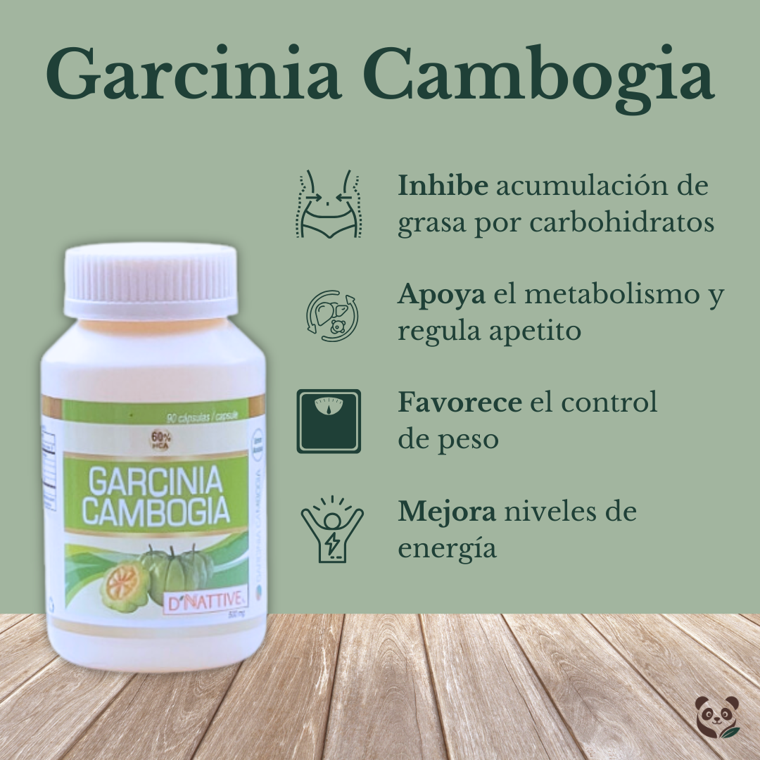 Garcinia Cambogia 60% HCA | Control de peso y metabolismo natural D' Nattive