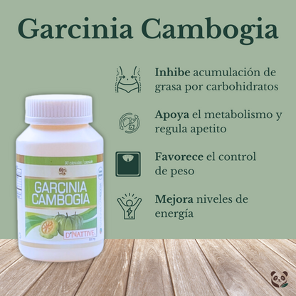 Garcinia Cambogia 60% HCA | Control de peso y metabolismo natural D' Nattive