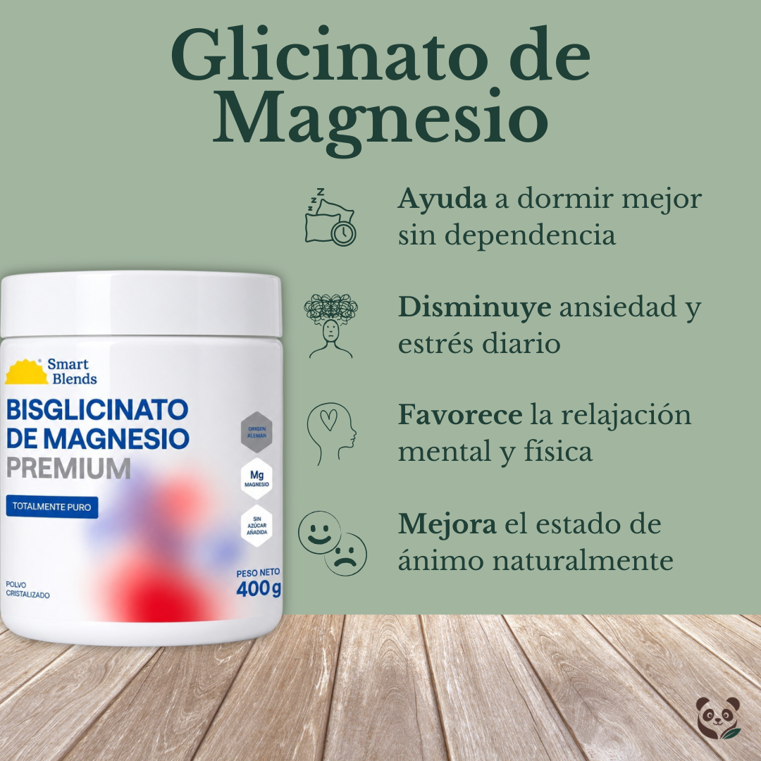 Bisglicinato de Magnesio puro Premium | Descanso profundo y alivio del estrés Smartblends