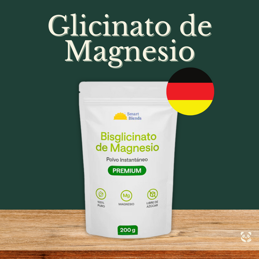 Glicinato de Magnesio puro Premium | Descanso profundo y alivio del estrés Smartblends