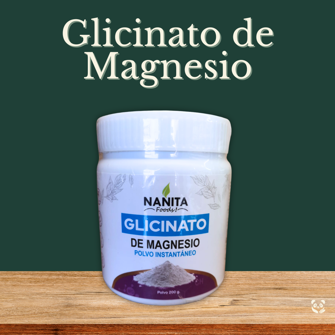 Glicinato de Magnesio en polvo | Descanso profundo y alivio del estrés Nanita Foods