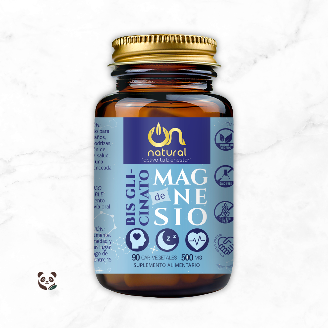 Bisglicinato de Magnesio en cápsulas vegetales | Descanso profundo y alivio del estrés ON NATURAL