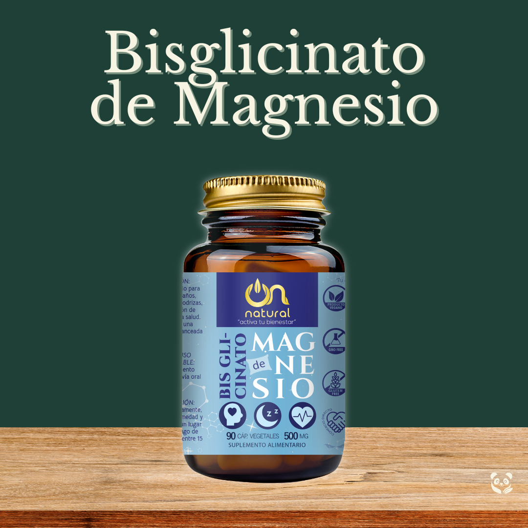 Bisglicinato de Magnesio en cápsulas vegetales | Descanso profundo y alivio del estrés ON NATURAL