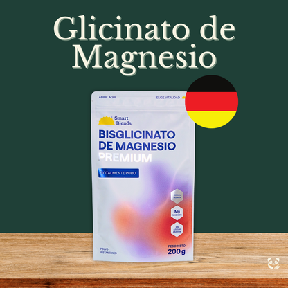 Glicinato de Magnesio puro Premium | Descanso profundo y alivio del estrés Smartblends