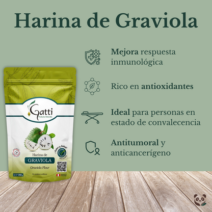 Harina de Graviola Natural | Antioxidante y Digestiva Gatti
