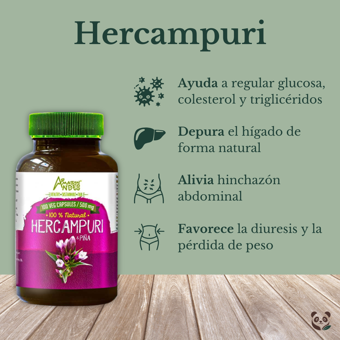 Hercampuri con Piña | Cápsulas digestivas y depurativas naturales Amazon Andes