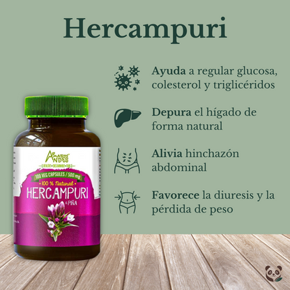Hercampuri con Piña | Cápsulas digestivas y depurativas naturales Amazon Andes