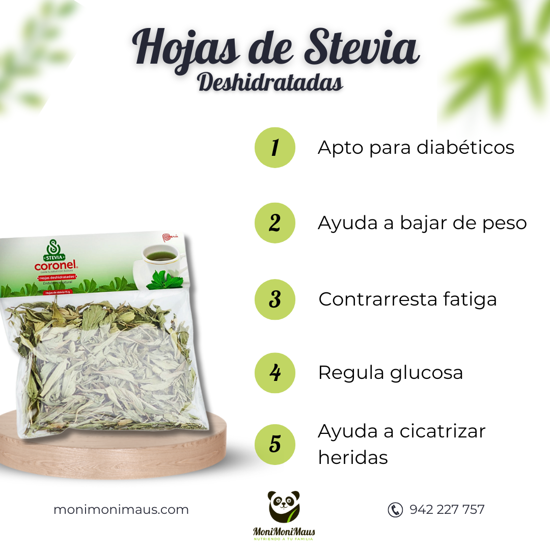 Stevia en hojas Stevia Coronel