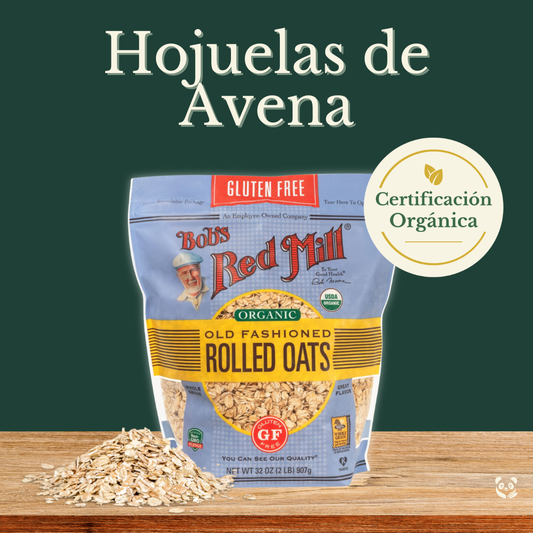 Hojuelas de avena orgánica | Sin gluten, nutritiva y versátil Bob's Red Mill