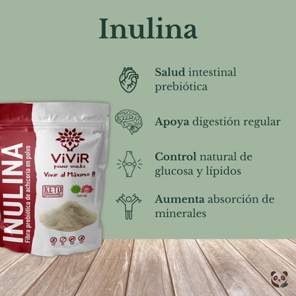Inulina | Prebiótico y desinflamante intestinal Vivir Power