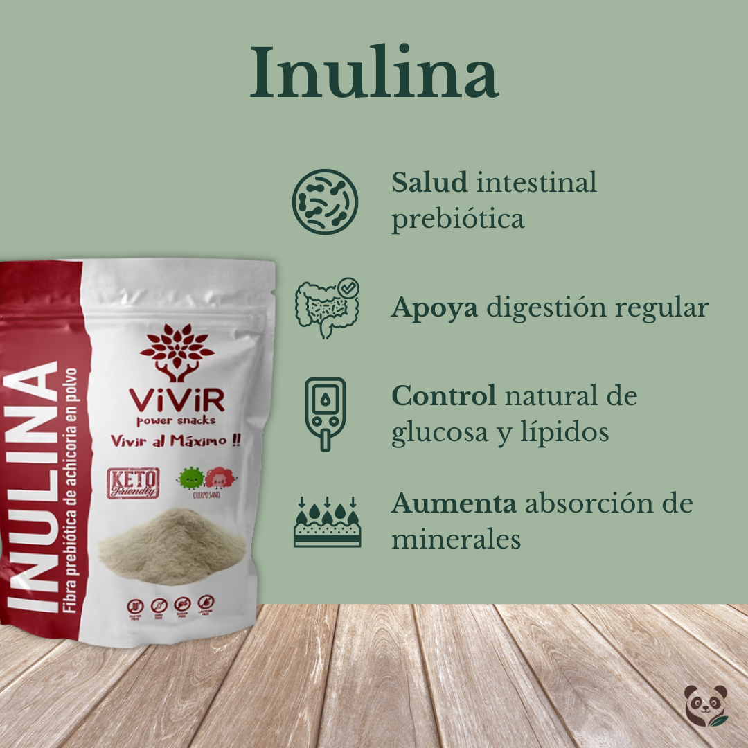 Inulina | Fibra Prebiótica para el bienestar intestinal Vivir Power Snacks