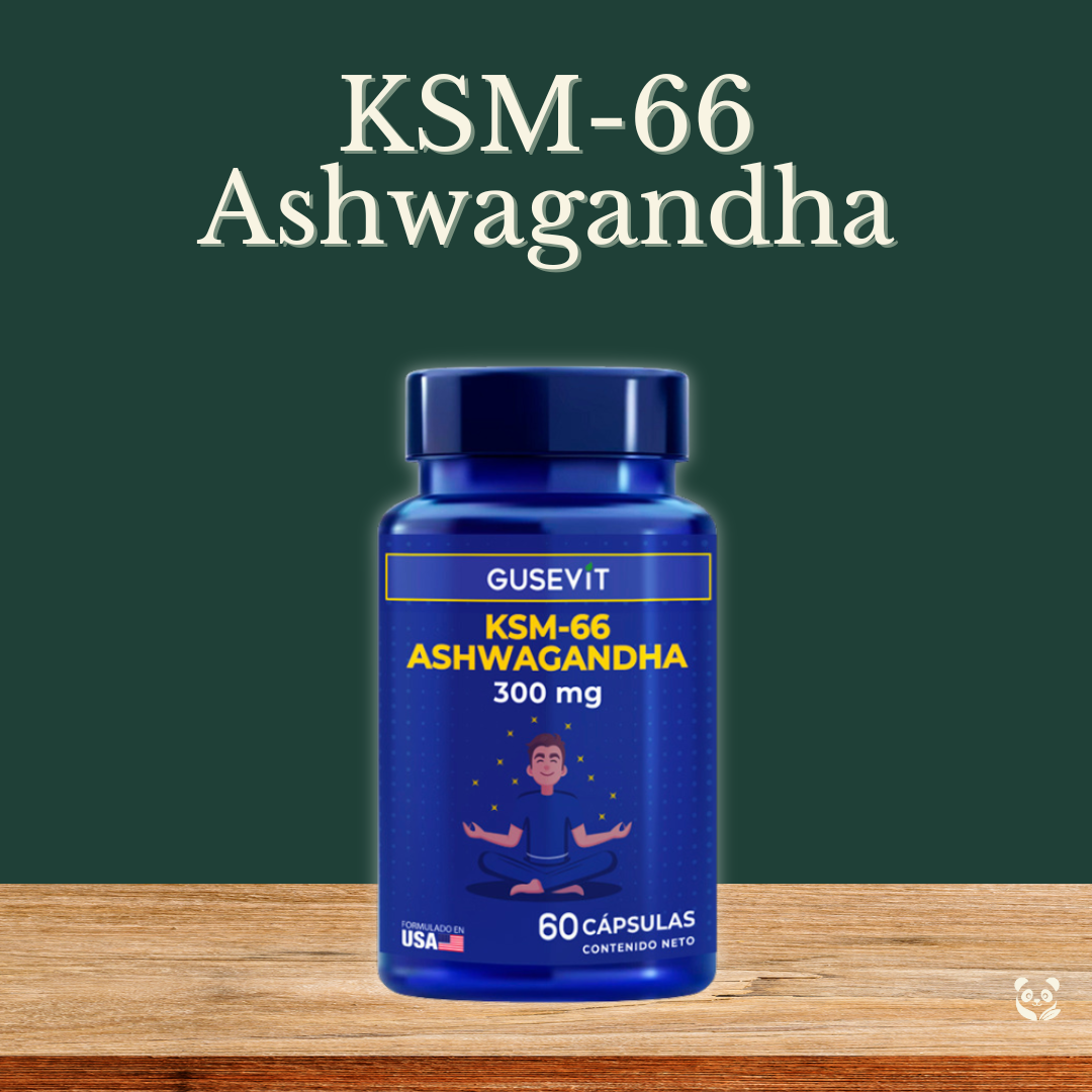 KSM-66 Ashwagandha 300mg | Enfoque y calma natural Gusevit