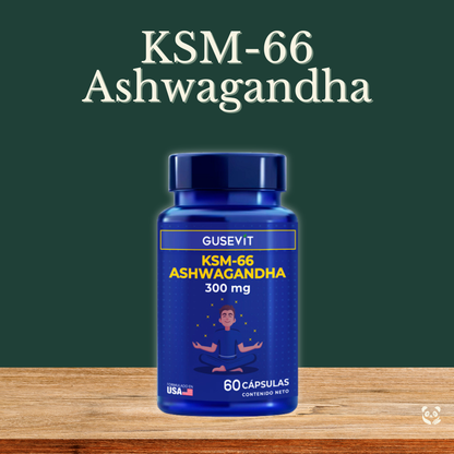 KSM-66 Ashwagandha 300mg | Enfoque y calma natural Gusevit