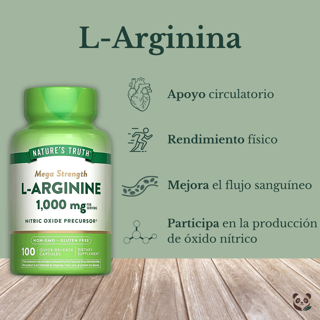 L-Arginina 1000 mg | Nature’s Truth | Circulación y rendimiento Nature's Truth