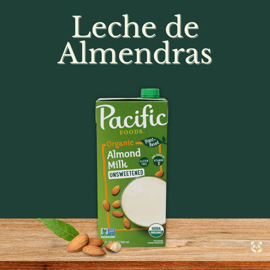 Leche de Almendras orgánica sin azúcar| Bebida vegetal instantánea Pacific Foods