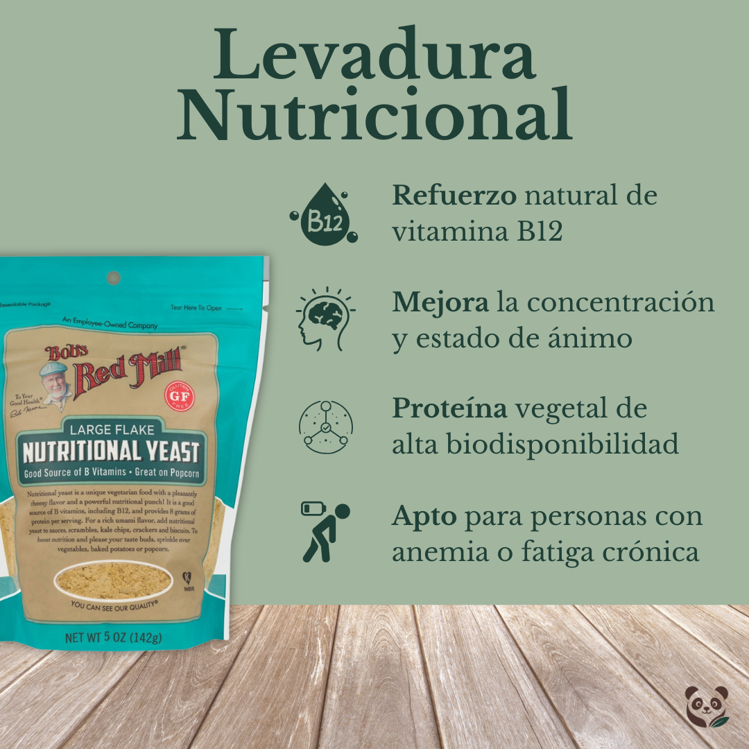 Levadura Nutricional Americana| Fuente concentrada de vitaminas del grupo B, minerales y proteína vegana Bob's Red Mill