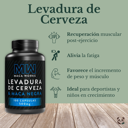 Levadura de Cerveza con Maca Negra | Energía y nutrición diaria Maca Works