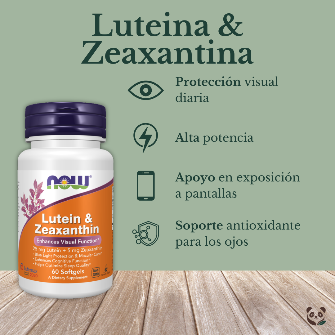 Luteína & Zeaxantina | Salud Visual y Protección Ocular Now Foods
