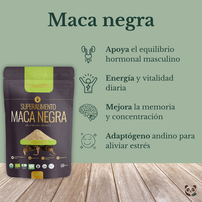 Maca Negra Gelatinizada Orgánica | Energía y Vitalidad Natural Ecoandino
