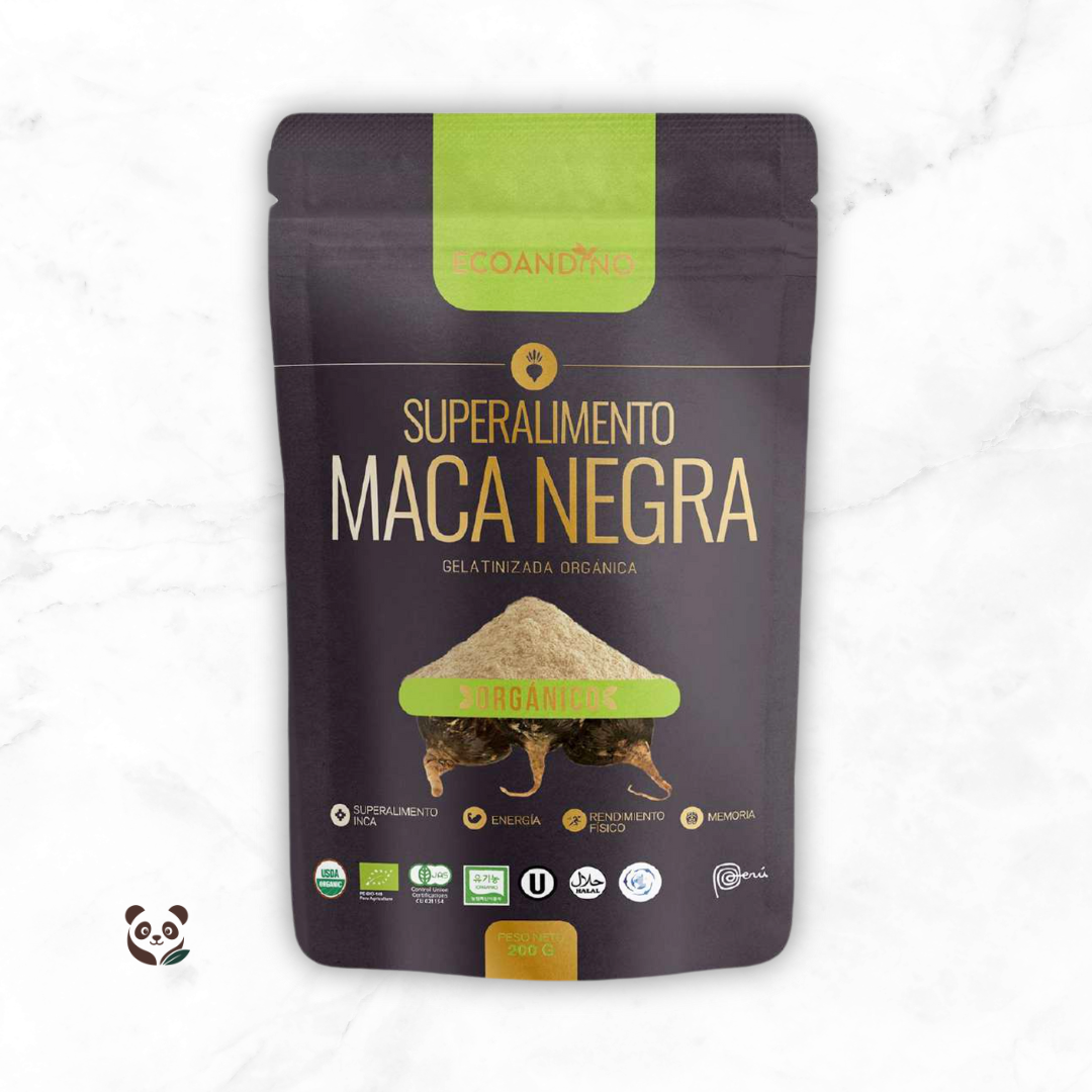 Maca Negra Gelatinizada Orgánica | Energía y Vitalidad Natural Ecoandino