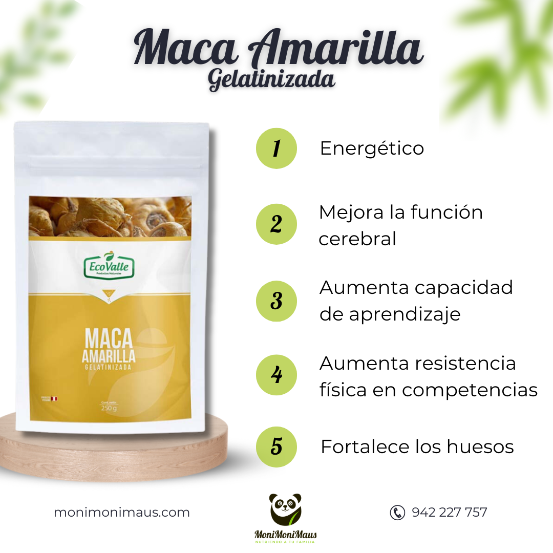 Maca Amarilla Gelatinizada EcoValle