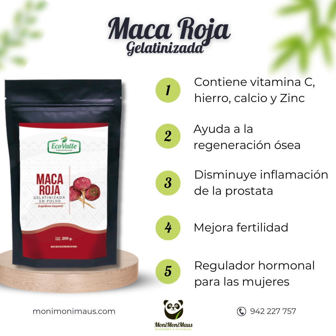 Maca Roja Gelatinizada EcoValle