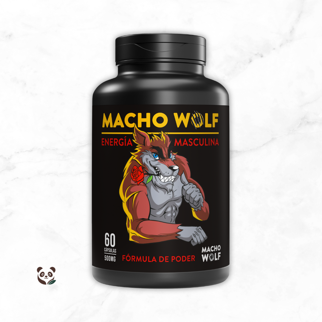 L-Arginina con Huanarpo macho y Maca negra (MACHO WOLF) | Vitalidad masculina, energía y potencia natural Maca Works