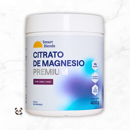 Citrato de Magnesio Premium con Camu Camu | Magnesio con vitamina C de alta absorción Smartblends
