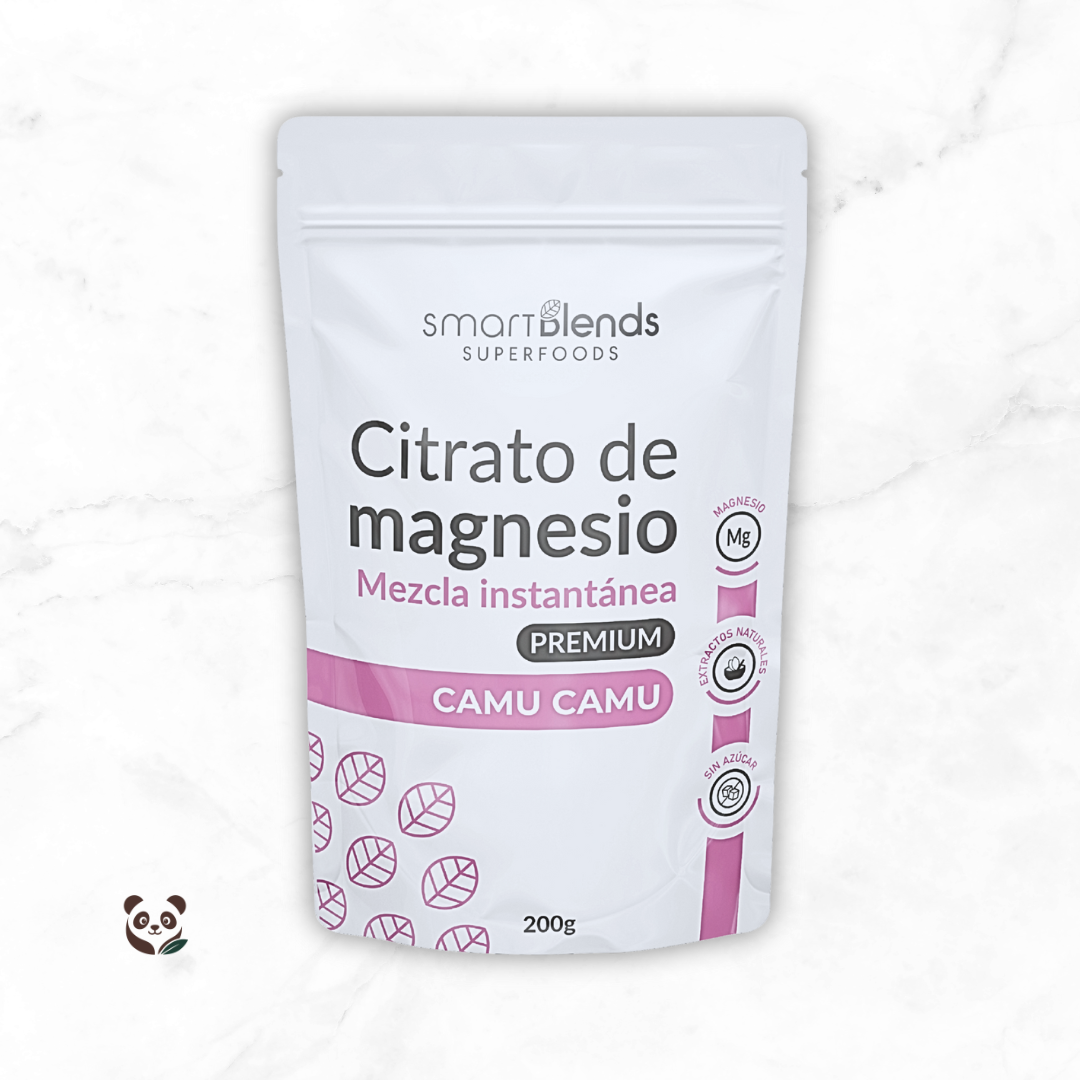 Citrato de Magnesio Premium con Camu Camu | Magnesio con vitamina C de alta absorción Smartblends