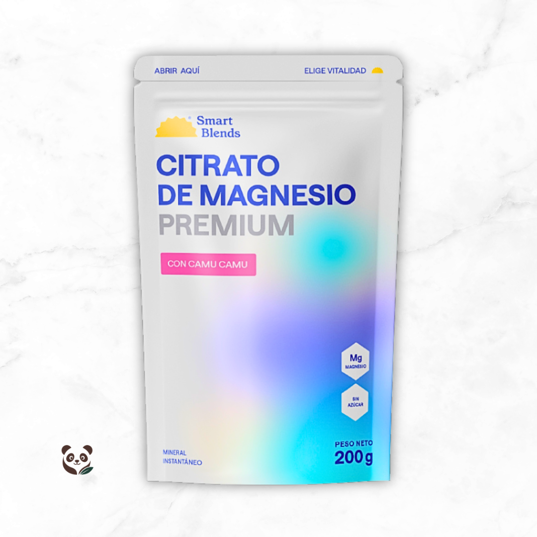 Citrato de Magnesio Premium con Camu Camu | Magnesio con vitamina C de alta absorción Smartblends