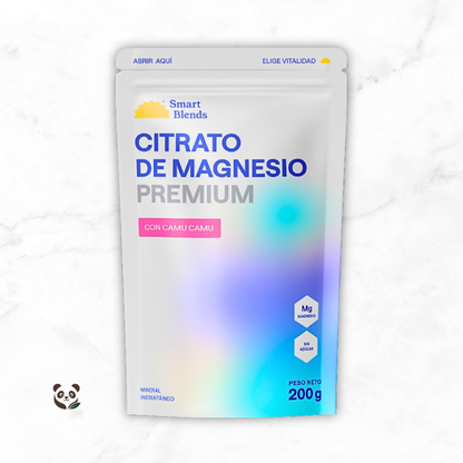 Citrato de Magnesio Premium con Camu Camu | Magnesio con vitamina C de alta absorción Smartblends