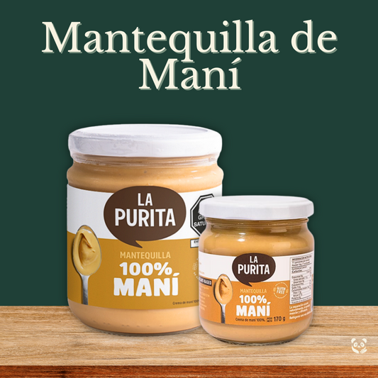 Mantequilla de Maní Creamy | 100% maní, sin sal ni azúcar La Purita
