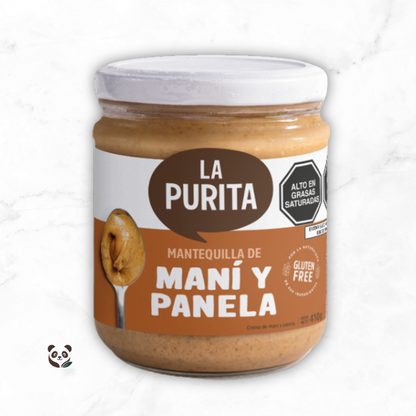 Mantequilla de Maní Dulce | Cremosa, con panela orgánica y sal de Maras La Purita