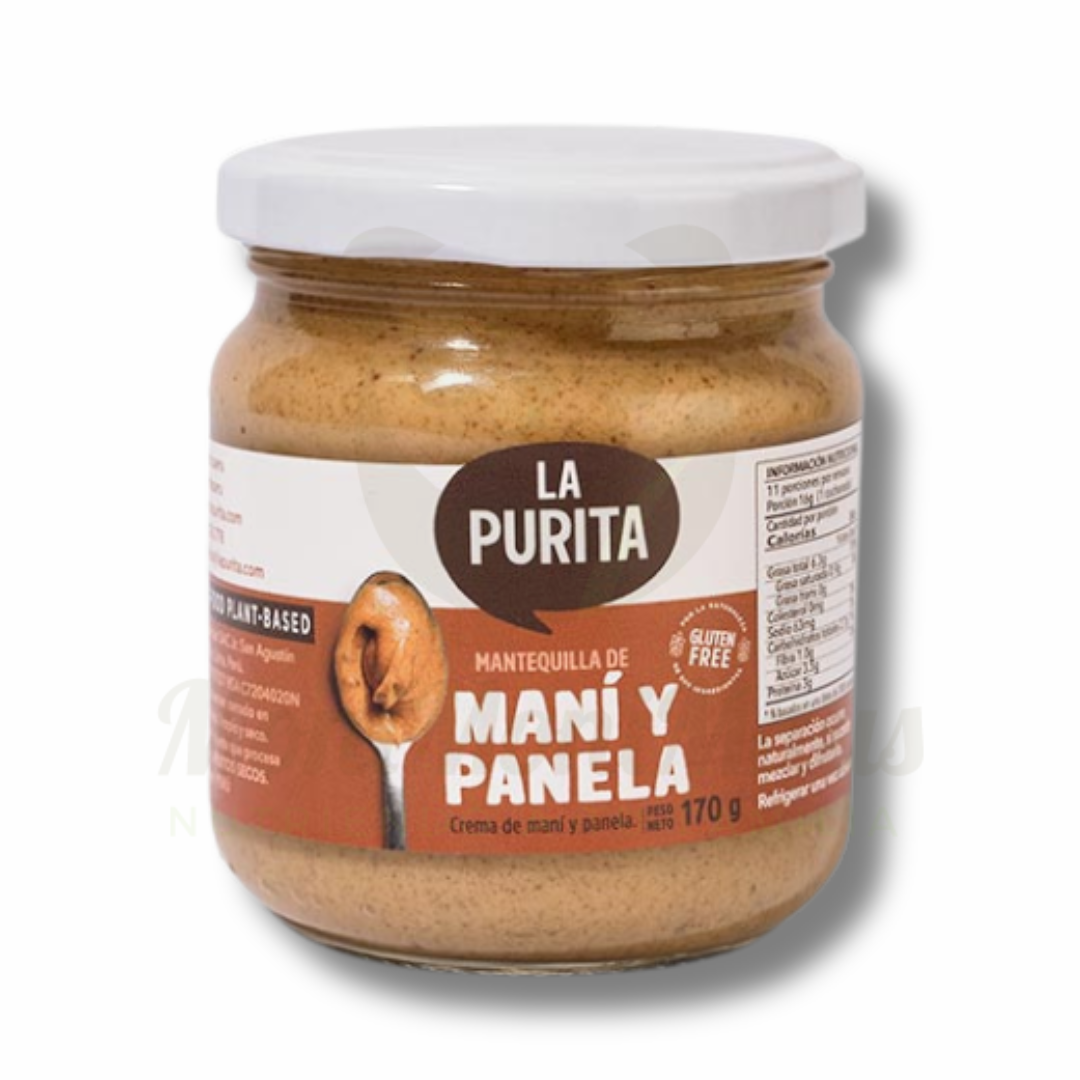 Mantequilla de Maní dulce La Purita