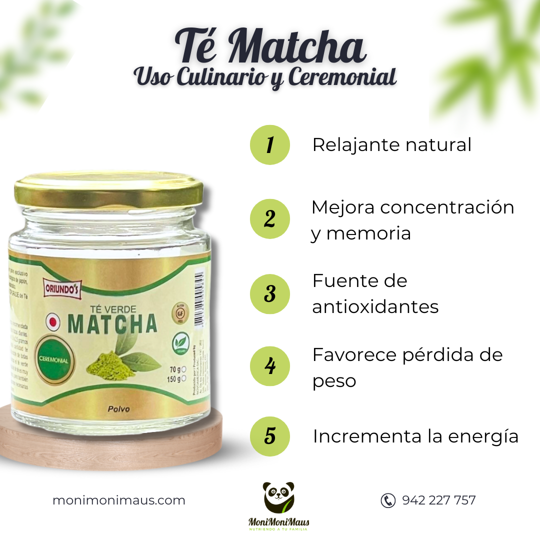 Té verde Matcha Oriundo's