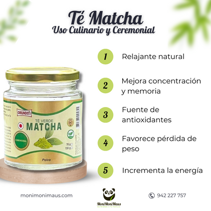 Té verde Matcha Oriundo's