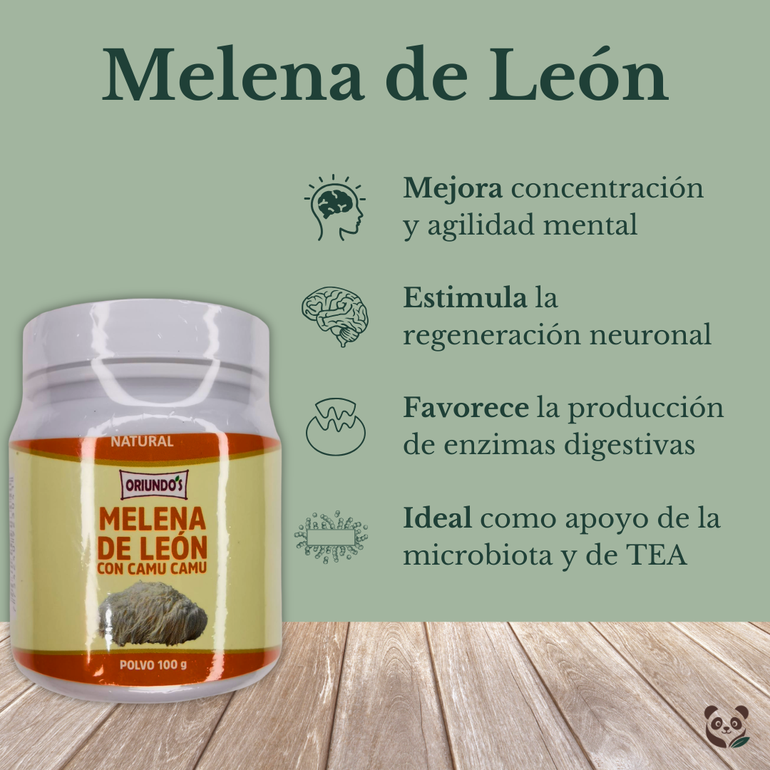 Melena de León con Vitamina C | Memoria, enfoque y flora intestinal Oriundo's