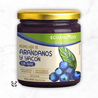 Mermelada Orgánica | Endulzada naturalmente con yacón y agave Ecoandino