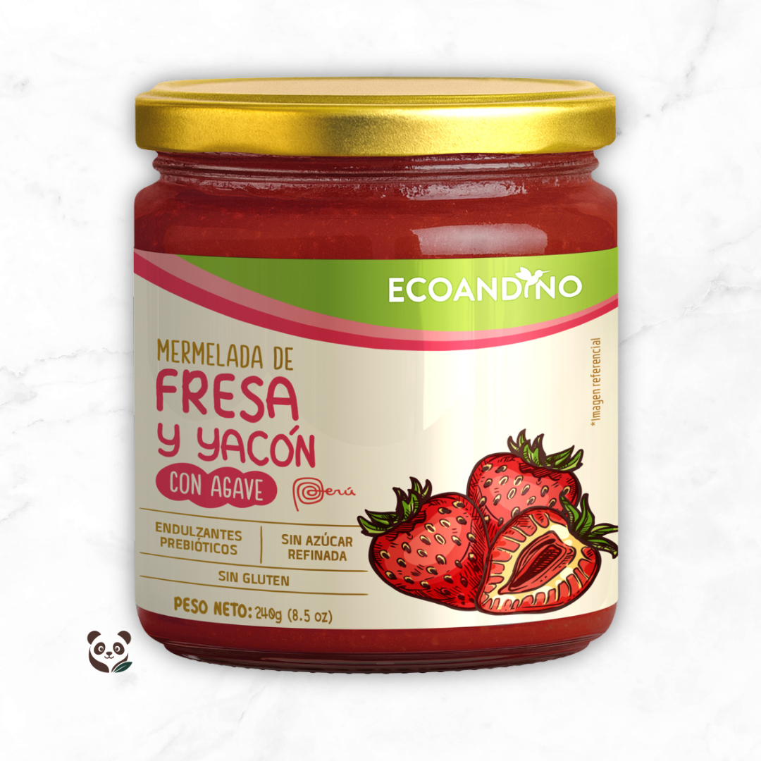 Mermelada Orgánica | Endulzada naturalmente con yacón y agave Ecoandino